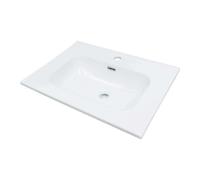 Lavabo da incasso ovale Bauta Idrostile foro rubinetto bianco Bianco