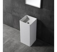 Lavabo Free Standing Magnus Artificial Stone Bianco Opaco Matt - : , CONFEZIONE: 1 pz.