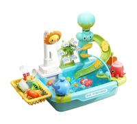 Lavabo giocattolo con acqua corrente - estate per giardino, set di gioco da cucina per - per ragazzi piccoli - giardino, spiaggia, campeggio, casa, bagno, sala giochi, vacanze, compleanno