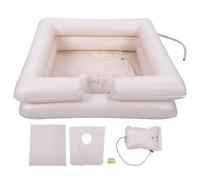 Lavabo Gonfiabile Lavabo Shampoo Kit Portatile Riutilizzabile Dotato Di Valvola Di Gonfiaggio Di Sicurezza Per Donna Incinta Ferita A Letto Disabile Anziano Disabili