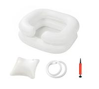 Lavabo Gonfiabile per Capelli da Letto 4 Pezzi con Cuscino - Soluzione Pratica per Anziani, Disabili, Gestanti e Persone con Mobilità Ridotta per Lavare i Capelli comodamente a Letto