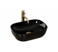 Lavabo lavandino in ceramica da appoggio Rea Belinda black