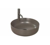Lavabo lavandino in ceramica da appoggio Rea Elma grey mat