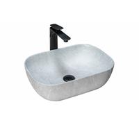 Lavabo lavandino in ceramica da appoggio Rea Livia grey