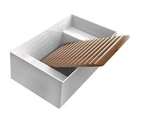 Lavabo-lavatoio cm 60x38 MEG11 completo di asse in legno