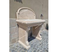 LAVABO LAVELLO LAVANDINO LAVATOIO PER ESTERNO DA GIARDINO IN CEMENTO E MARMO