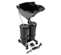 Lavabo mobile per parrucchiere, lavello professionale per parrucchiere, lavandino portatile per parrucchiere, lavandino per la testa, ergonomico, con serbatoio dell'acqua e doccetta, per casa, salone