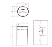 Lavabo Monoforo Free Standing Klaus Plus Artificial Stone Bianco Opaco Matt - : , CONFEZIONE: 1 pz.