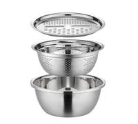 Lavabo Multifunzionale In Acciaio Inossidabile - Set Multifunzionale per La Pulizia Di Frutta e Verdura - può Essere Utilizzato per Tritare, Scolare Verdure, Riso, Frutta, Lavare e Risciacquare