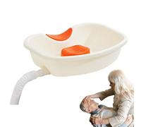 Lavabo per capelli costretto a letto, lavabi per capelli, shampoo, con supporto per il collo, ciotola per lavandino Buddy con tubo di scarico per notte