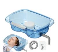 Lavabo per capelli da comodino | per shampoo reclinabile per donne incinte, anziani, costretti a, disabili | Vassoio per il lavaggio dei capelli portatile Strumento per il lavaggio inver