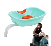 Lavabo Per Capelli - Stazione Lavaggio Capelli Portatile, Per Shampoo Con Supporto Per Il Collo, Vassoio Buddy Con Tubo Di Scarico Per Anziani, Disabili