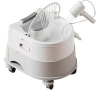 Lavabo Per Shampoo Spa Portatile Con Circolazione Dell'Acqua E Serbatoio Da 10 Litri, Attrezzatura Spa Con Testa Termostatica, Piedini Regolabili Per Uso Domestico, Lavandino Del Salone(Brown)