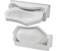 Lavabo pieghevole per camper, caravan, roulotte, campeggio, barca, 2 pezzi, colore bianco