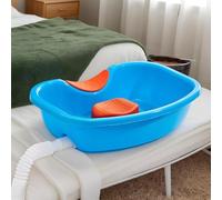 Lavabo portatile per capelli - Detersivo per disabili | Bacino shampoo | Lavabo portatile con supporto per il collo | Lavabo riutilizzabile con tubo di scarico per la casa a