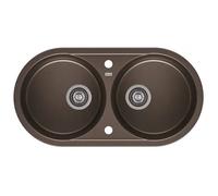 Lavabo POSEIDON 170 IN Granito Con 2 Senza Gocciolatoio Lavello Cucina