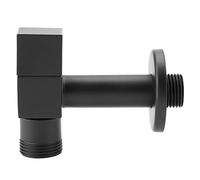 Lavabo quadrato in ottone massiccio nero Lavandino singolo Lavabo a parete Rubinetto per lavabo Lavanderia Rubinetto per uso domestico(washing machine G3/4)