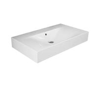 LAVABO SOSPESO DES SENZA FORO PER RUBINETTO L. 80 cm