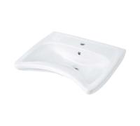 Lavabo sospeso Remedios Idrostile foro rubinetto Bianco Bianco