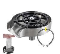 Lavabottiglie per lavello, Lavatazze per lavello, Sciacquatrice automatica efficiente per tazze, Sciacquatrice per vetro in acciaio inossidabile per lavelli da cucina, rondella per tazze in metallo, s