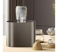 Lavacoppe Automatico Desktop 1.6L，Risciacquo Vetri Elettrico 250W，Risciacquo Fontana 360°，Adatto 3-10CM，Ricarica Acqua Facile，Tazze Tè Caffè Set da Tè