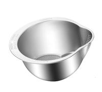 Lavaggio Ciotola Fatto Di Acciaio Inox Setaccio per Lavaggio E Ortaggi D2Y4)