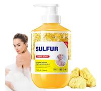 Lavaggio del corpo dello zolfo, sapone di zolfo delicato, rinfrescante pulito profondo calo le lenzuola delicata per tutto il corpo, gel doccia per donne e uomini, goditi un'esperienza (1pcs)