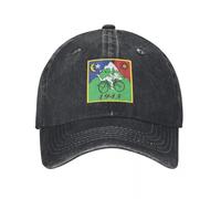 Lavaggio del cotone Albert Hoffman 1943 Giornata della bicicletta Vintage Storia chimica Cappello di jeans da montagna e bicicletta Durevole per tutte le stagioni Berretto da baseball ventilare