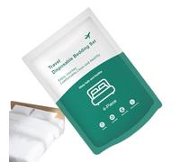 Lavaggio di viaggio Tutto in Set-4-Part: Hotellaken, Copripiumino, Federe | Set di Biancheria da letto per Viaggi d'affari in 4 Parti di Copripiumino, lenzuolo portatile per ho