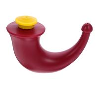 Lavaggio Nasale Rosso in Plastica, Design Ergonomico | Apertura Ampia per Riempimento e Pulizia, Base Piatta Stabile, Adatto per Irrigazione Quotidiana