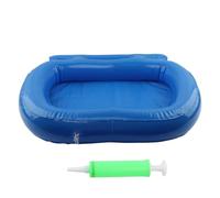 Lavaggio per piscina pieghevole, vasca da bagno gonfiabile, 58x52x9 cm, vasca idromassaggio portatile antiscivolo, accessorio relax di pedicure, stazione di lavaggio in PVC per piedi stanchi