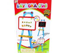 LAVAGNA 3IN1 42PZ CAVALLETTO 94,5CM GESSETTI LETTERE NUMERI BAMBINI EDUCATIVA