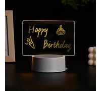 Lavagna a LED, LED Note Board, Glowing Acrylic Marker Board, LED Writing Message Board, Può Essere Utilizzato Come Lavagna per Scarabocchi, Lavagna per Pianificazione(Senza Penna)