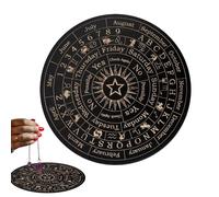 Lavagna a pendolo, tavola per divinazione rabdomanzia, planchette metafisica in legno con lettere, decorazioni spirituali a pendolo, gioco per principianti, famiglia