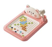 Lavagna a punti magnetici - Giocattolo da disegno da viaggio, attività con penna interattiva, gioco di apprendimento per bambini | Il lato liscio incoraggia la creatività, le capacità motorie, la