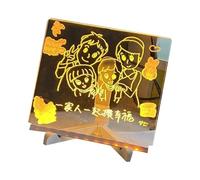 Lavagna acrilica a LED incandescente alimentata tramite USB Illumina LED Acrilico Segno Memoboard per Kid Studente Scrittura Disegno Progetto artistico illuminato Pad di scrittura trasparente