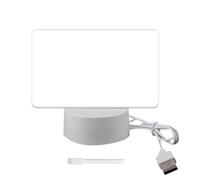 Lavagna acrilica cancellabile a secco - Bacheca da tavolo con penna - Lampada da scrivania a luce soffusa, lavagna acrilica cancellabile a secco lavabile e riscrivibile per uffici domestici