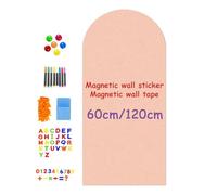 Lavagna adesiva cancellabile da parete, lavagna adesiva da disegno per bambini, per imparare a scarabocchiare, decorazione per la stanza dei bambini, adesivo decorativo da parete ad arco