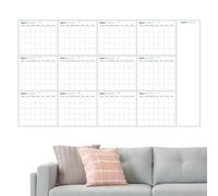 Lavagna bianca cancellabile a secco, 88,9 x 147,3 cm, organizer mensile riutilizzabile, design cancellabile, strumento per pianificare l'ufficio, per la pianificazione familiare per amici