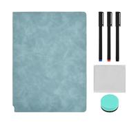 Lavagna Bianca Cancellabile A5 A4, Lavagna Cancellabile a Secco con 3 Penna a Colori, 1 Gomma e 1 Panno Pulizia, Lavagna Bifacciale, Whiteboard Small per Studio Riunioni Bozze Appunti Lavoro (A4)