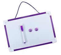 Lavagna bianca con pennarello e magneti Set Lavagna bianca cancellabile su entrambi i lati Lavagna da disegno per bambini Lavagna promemoria da appendere Scrivere portatile