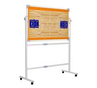 Lavagna Bianca da Basket per Allenatori, Lavagna Magnetica per Allenamento di Calcio, con Supporto e Ruote Universali, per La Pianificazione Strategica(1)