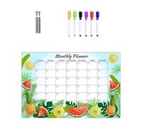 Lavagna bianca da scrivania in acrilico trasparente, cancellabile a secco, per appunti e appunti, per la casa, settimanale, pianificatore di pasti e frigoriferi