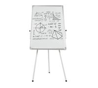 Lavagna bianca magnetica, 61 x 91 cm, con treppiede, regolabile in altezza, lavagne bianche a tre gambe con supporto, con magneti, gomme, penna
