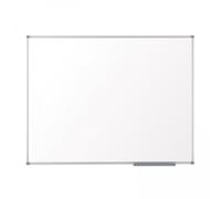 Ardesia magnetica in acciaio Nobo Essence 900x600mm - cornice in alluminio anodizzato - vassoio più straniero - colore bianco