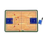 Lavagna bianca per allenatori di basket, portablocco per allenatori, double-face, con custodia, per competizioni o lezioni scolastiche (misura media)