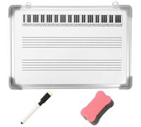 Lavagna Bianca Per Pentagramma Musicale, Lavagna Per L'insegnamento Della Musica, Cancellabile Su Entrambi I Lati, Con Cornice Per Appendere Muro, Lavagna Con Simboli Scrivibili E Riutilizzabili E