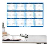 Lavagna bianca planner annuale 2026, 81 cm x 122 cm, calendario orizzontale o verticale per i da gennaio a dicembre, per una facile pianificazione e