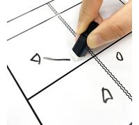 Lavagna bianca portatile per allenatori di tennis, compatta, scrivibile,