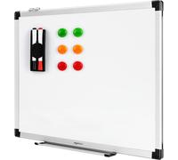 Lavagna Bianco, Cancellabile a Secco, Con Supporto Porta-Pennarelli E Bordi in A